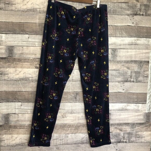 Wizarding World Of Harry Potter Hogwarts Crest Pajama Pants Sleepwear Size Sz M - Picture 2 of 6